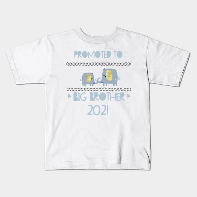 Promoted to Big brother 2021 announcing pregnancy Elefant Kids T-Shirt by alpmedia